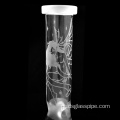 Alta flor de vidro de vidro e padrão de crânio Vidro de vidro fumegante Bonicista de cano de água Bongue de vidro Bongo